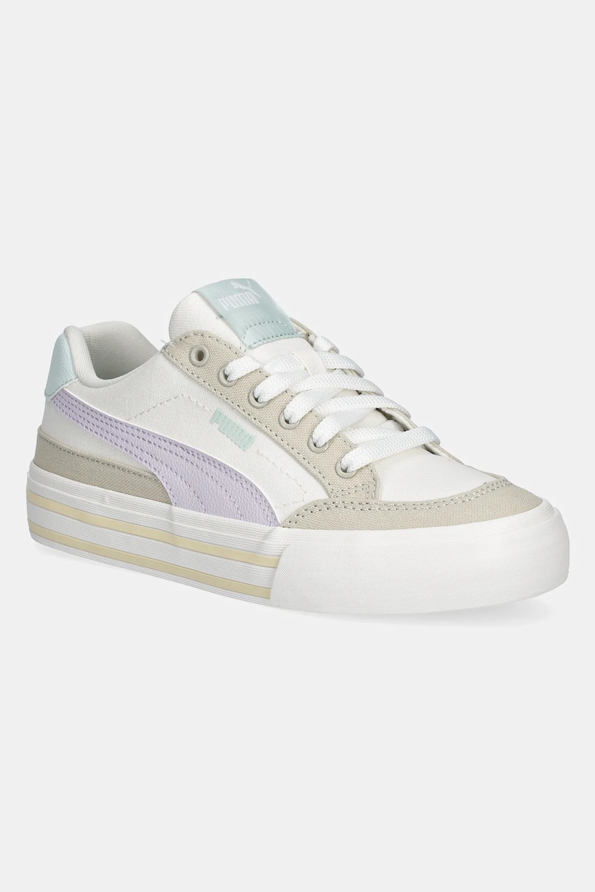 Puma tenisi copii Court Classic Vulc FS JR culoarea bej Puma tenisi copii Court Classic Vulc FS JR culoarea bej