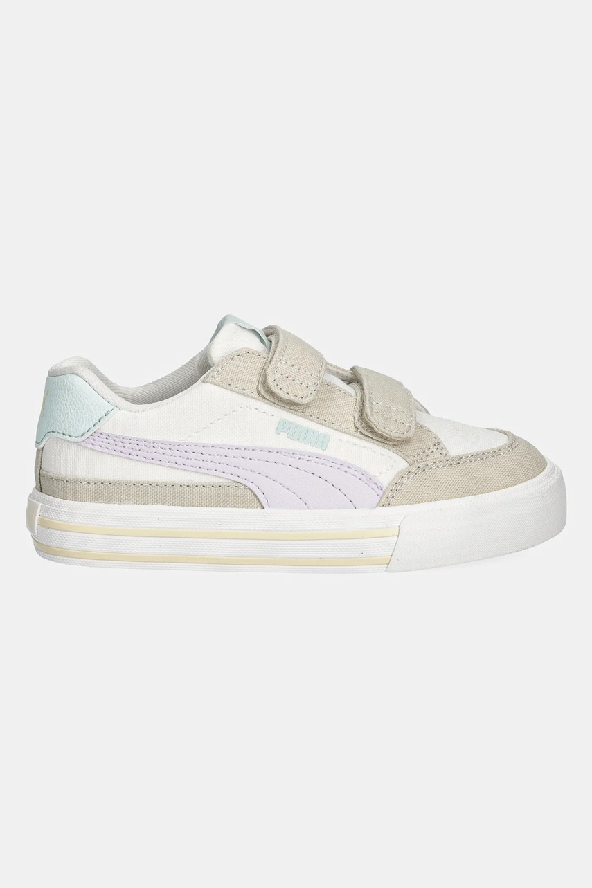 Детские кеды Puma Court Classic Vulc FS V PS цвет бежевый Детские кеды Puma Court Classic Vulc FS V PS цвет бежевый