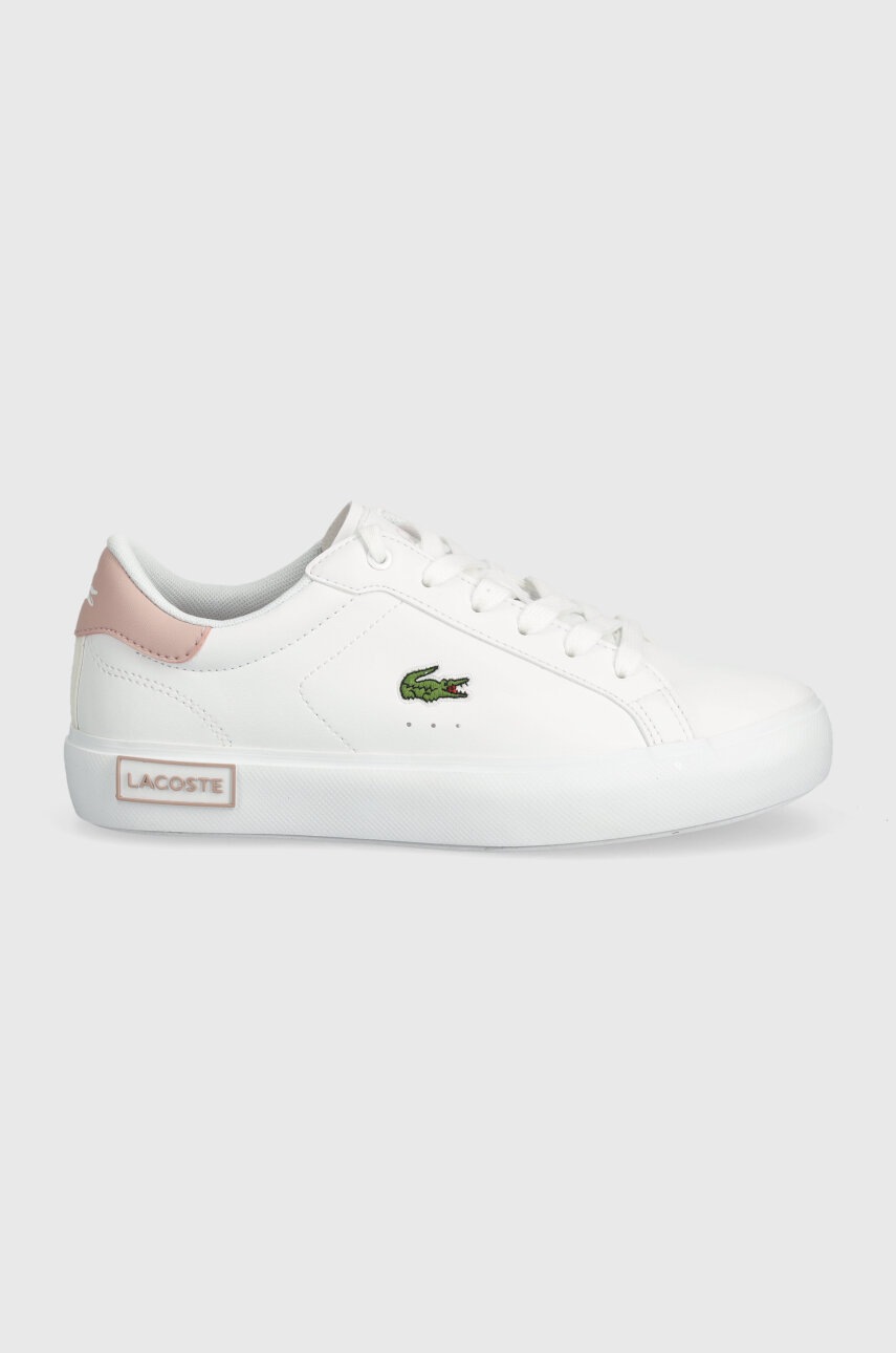 Дитячі кросівки Lacoste Vulcanized колір рожевий