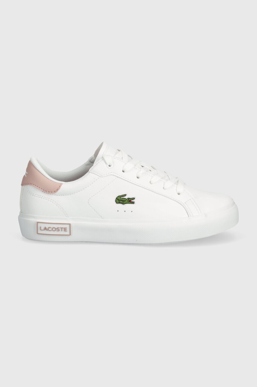 Детские кроссовки Lacoste Vulcanized sneakers цвет белый