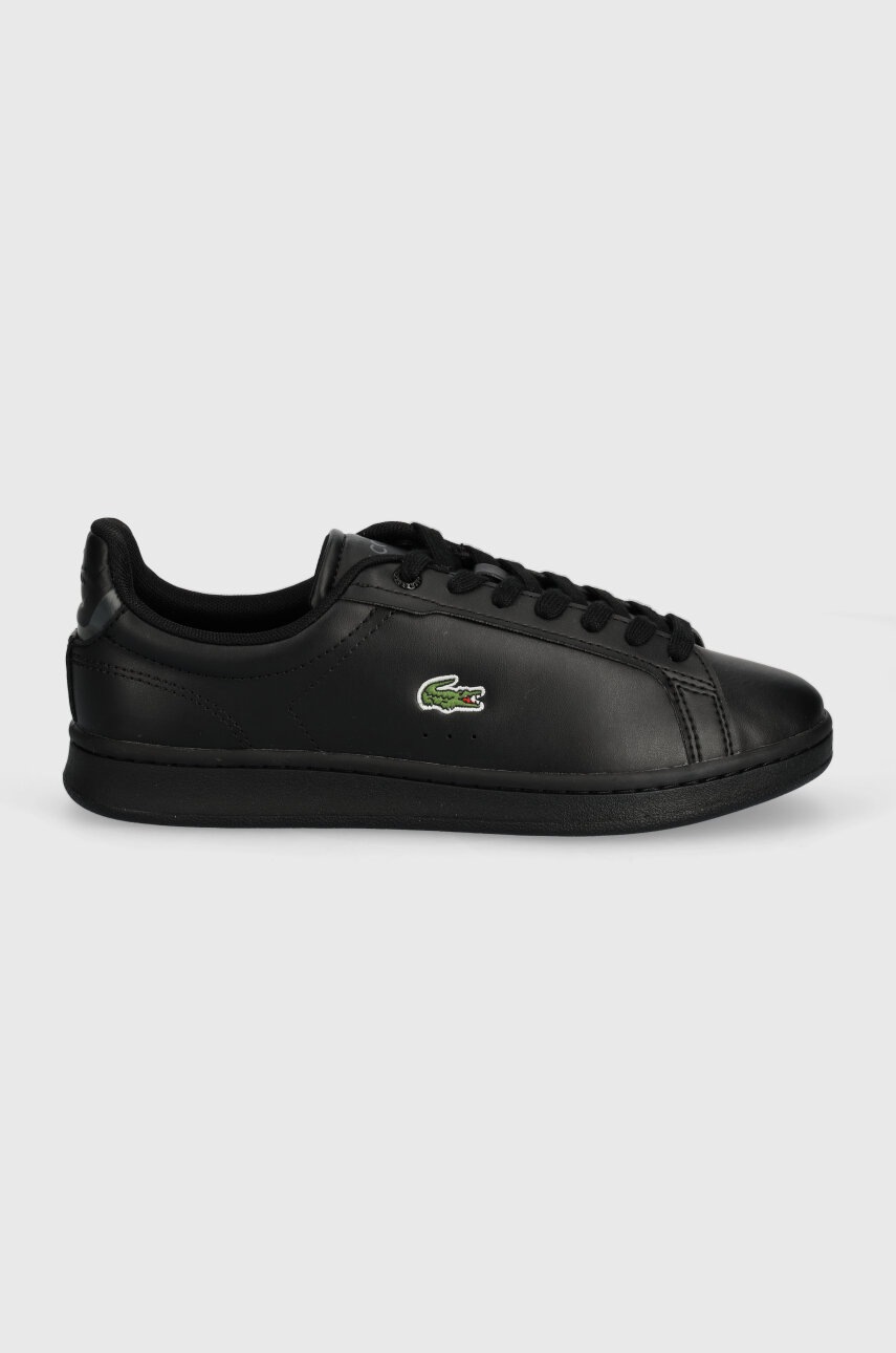 Детские кроссовки Lacoste Court sneakers цвет чёрный Детские кроссовки Lacoste Court sneakers цвет чёрный