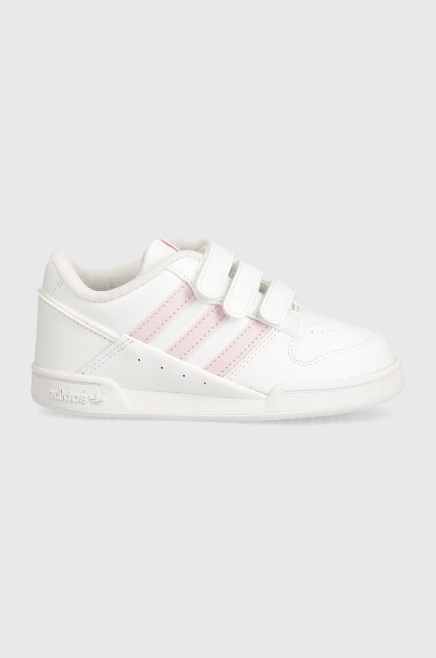 Дитячі шкіряні кросівки adidas Originals колір білий