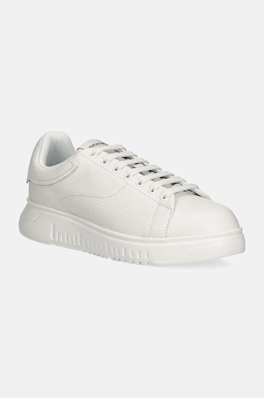 Kožené tenisky Emporio Armani bílá barva, X4X264 XF768 00001
