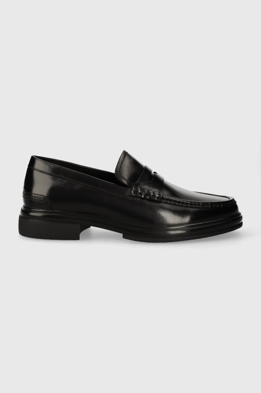 Aldo mocasini de piele TUCKER barbati, culoarea negru