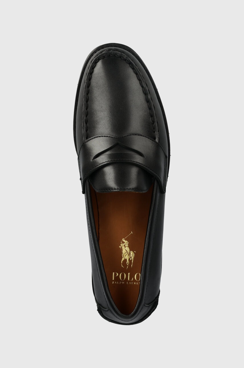 Шкіряні мокасини Polo Ralph Lauren Alston Penny чоловічі колір чорний 803932221002 