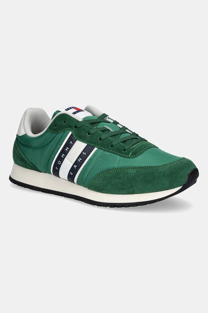 Tommy Jeans sneakers TJM RUNNER CASUAL ESS culoarea negru, EM0EM01351