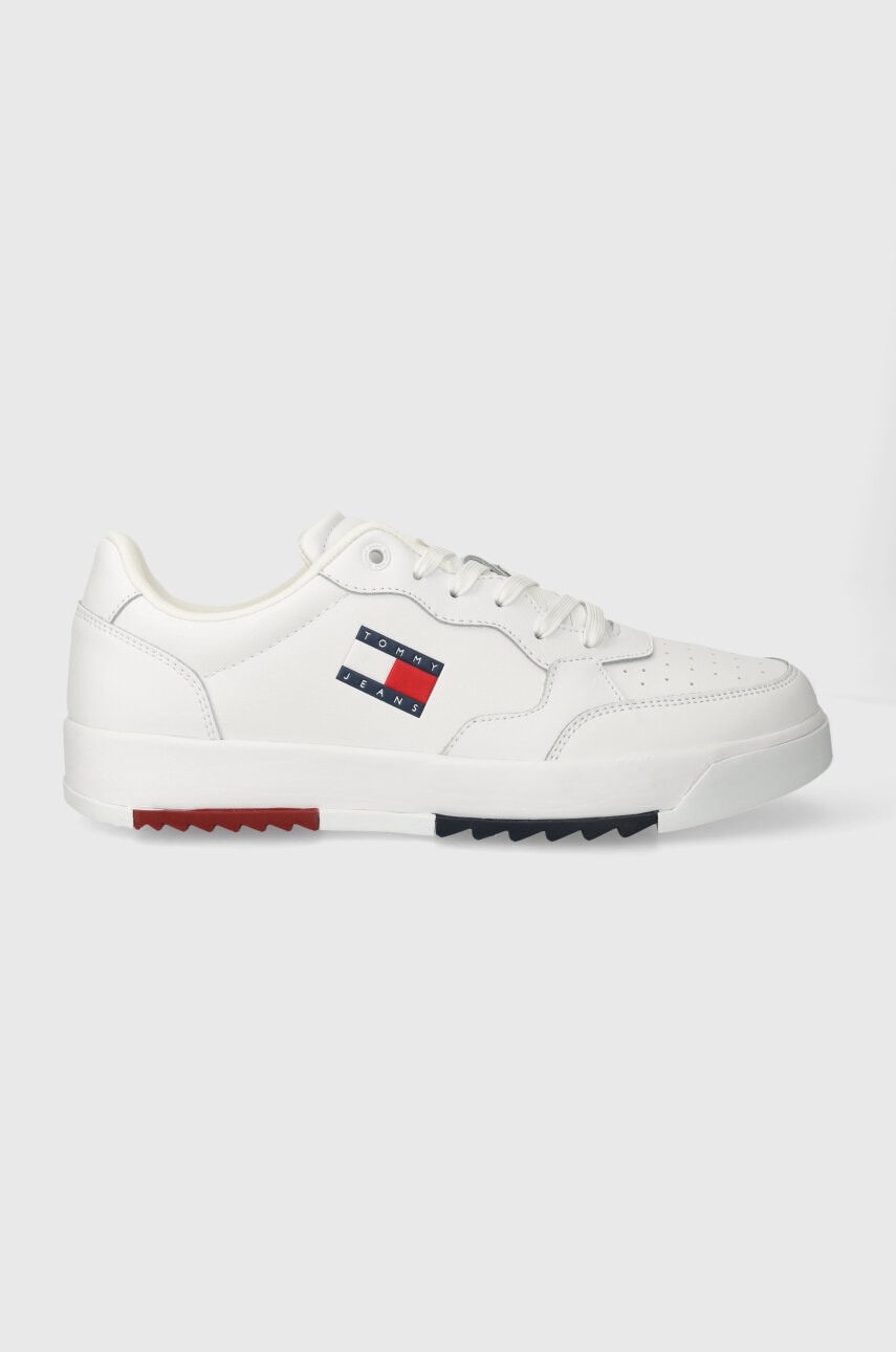 Tommy Jeans sneakers TJM RETRO ESS culoarea alb, EM0EM01397