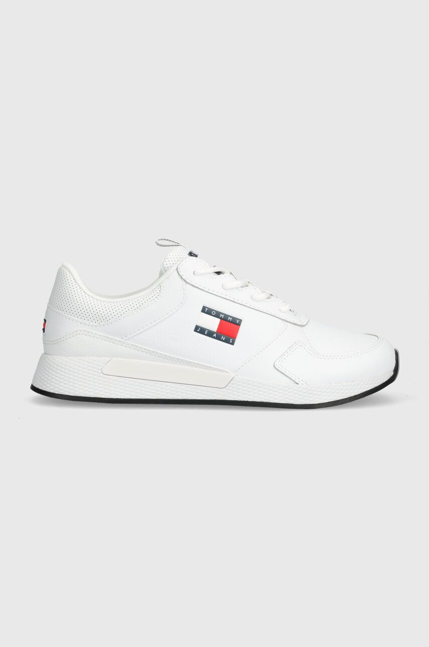 Levně Sneakers boty Tommy Jeans TOMMY JEANS FLEXI RUNNER bílá barva, EM0EM01409