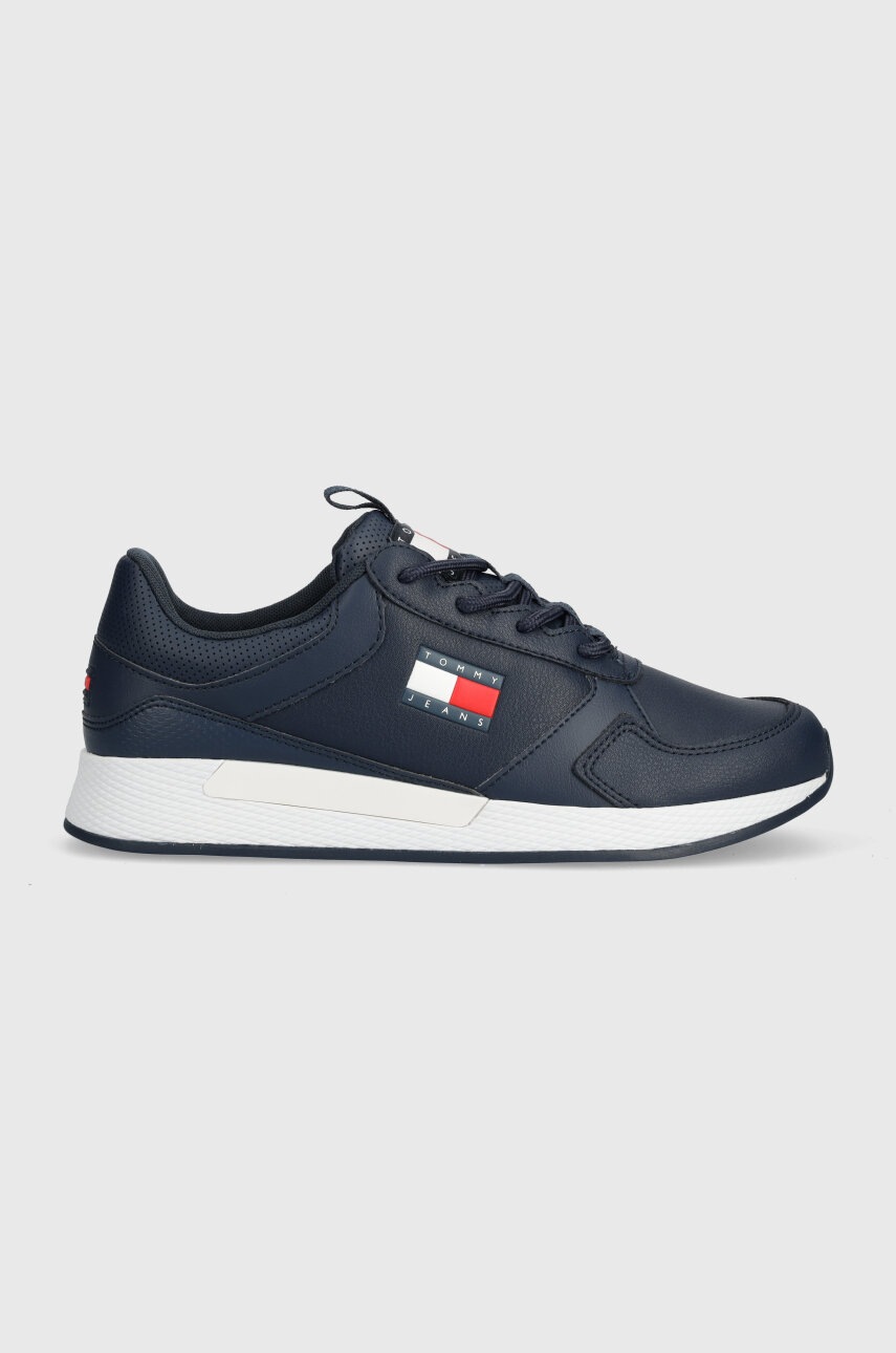 Sneakers boty Tommy Jeans TOMMY JEANS FLEXI RUNNER tmavomodrá barva, EM0EM01409