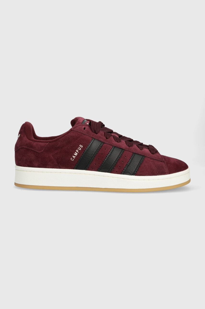 adidas Originals sneakers din piele întoarsă Campus 00s culoarea bordo, IF8765