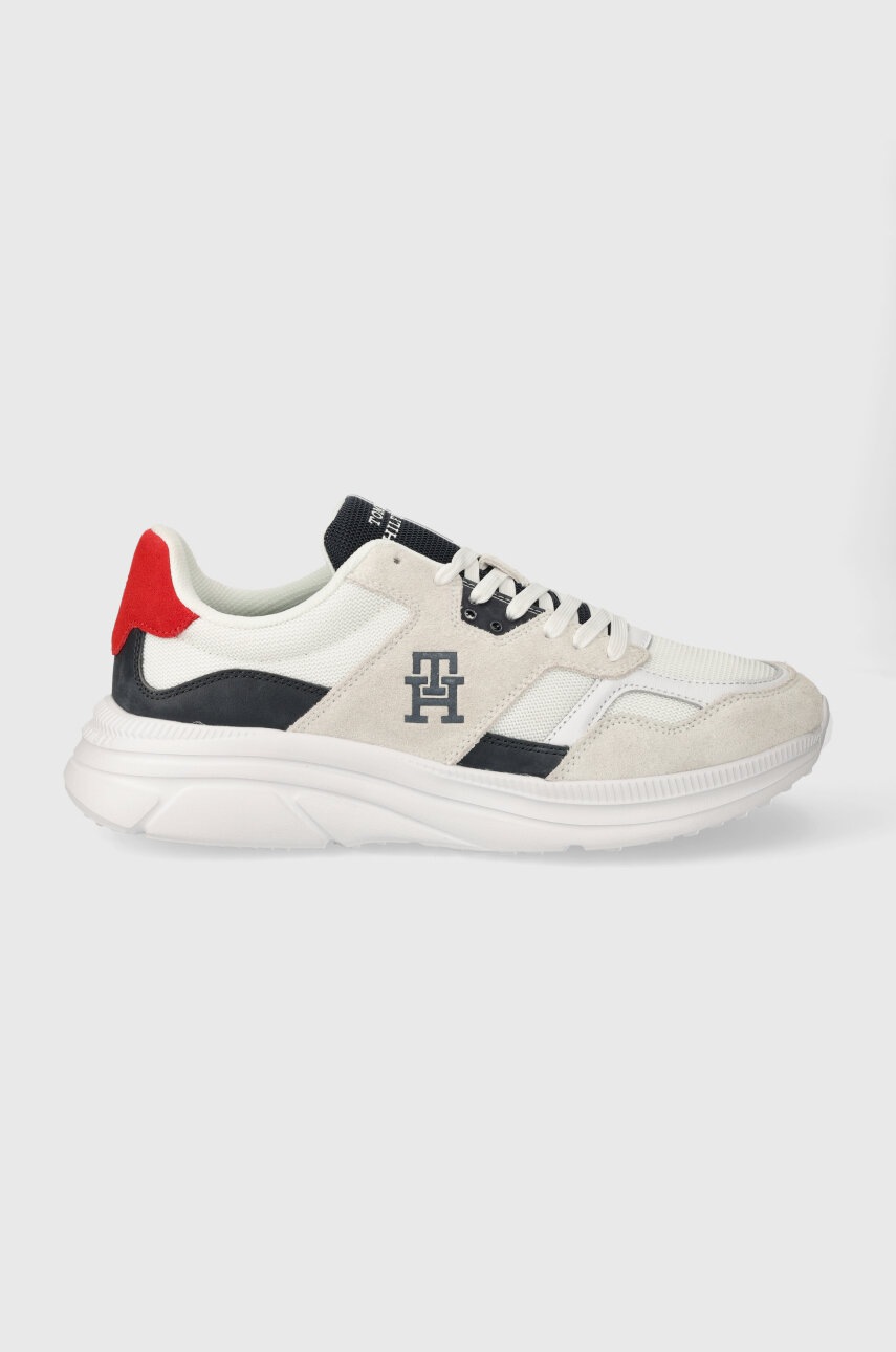 Levně Sneakers boty Tommy Hilfiger MODERN RUNNER LTH MIX bílá barva, FM0FM04878