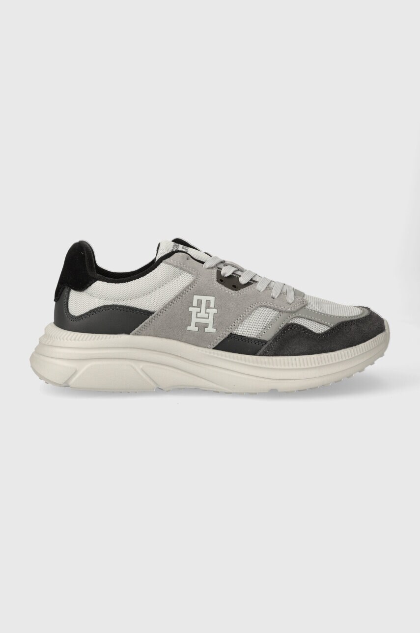 

Кроссовки Tommy Hilfiger MODERN RUNNER LTH MIX цвет серый FM0FM04878