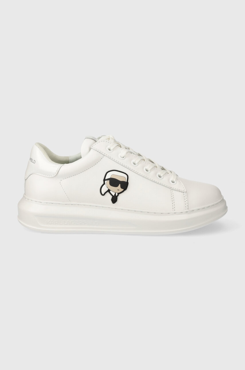 Karl Lagerfeld sneakers din piele KAPRI MENS culoarea alb, KL52530N