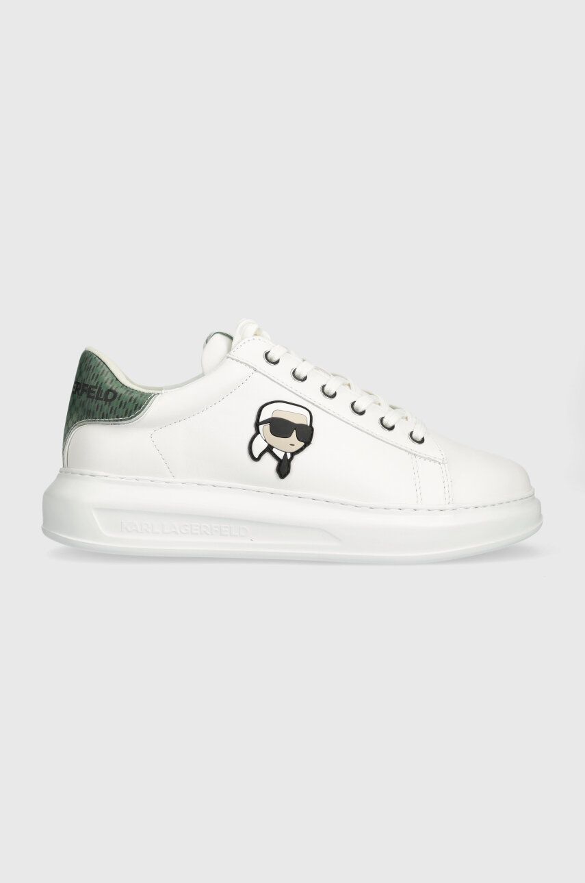 Karl Lagerfeld sneakers din piele KAPRI MENS culoarea alb, KL52533N