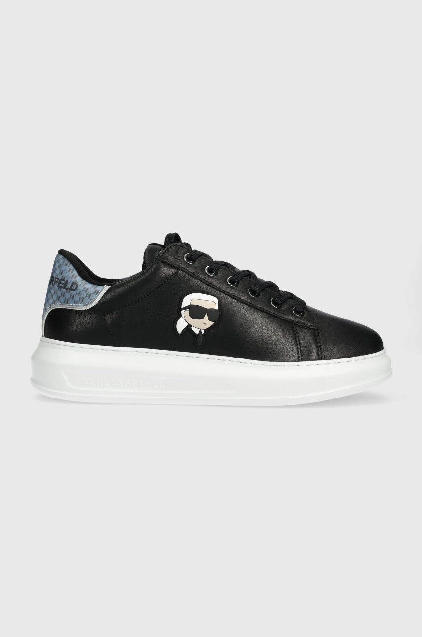 Karl Lagerfeld sneakers din piele KAPRI MENS culoarea negru, KL52533N