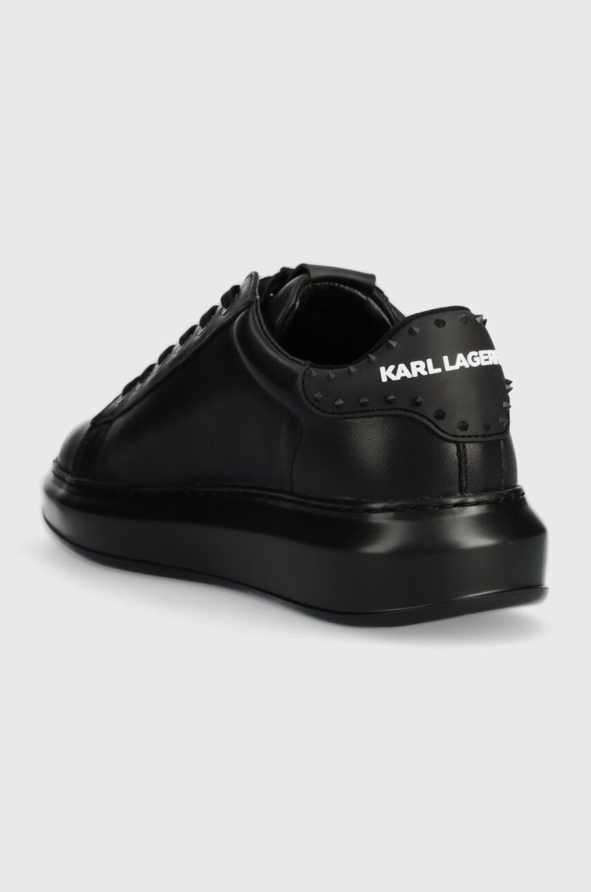 Karl Lagerfeld Sneakers Din Piele KAPRI MENS Culoarea Negru, KL52574