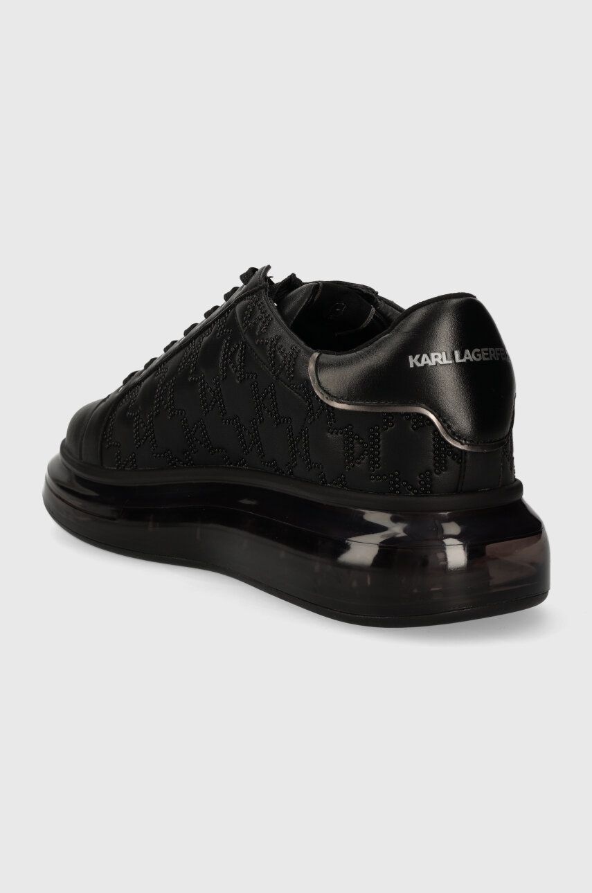 Karl Lagerfeld Sneakers Din Piele KAPRI KUSHION Culoarea Negru, KL52624