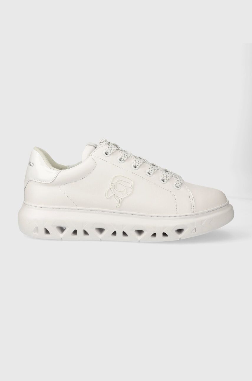 Karl Lagerfeld sneakers din piele KAPRI KITE culoarea alb, KL54530