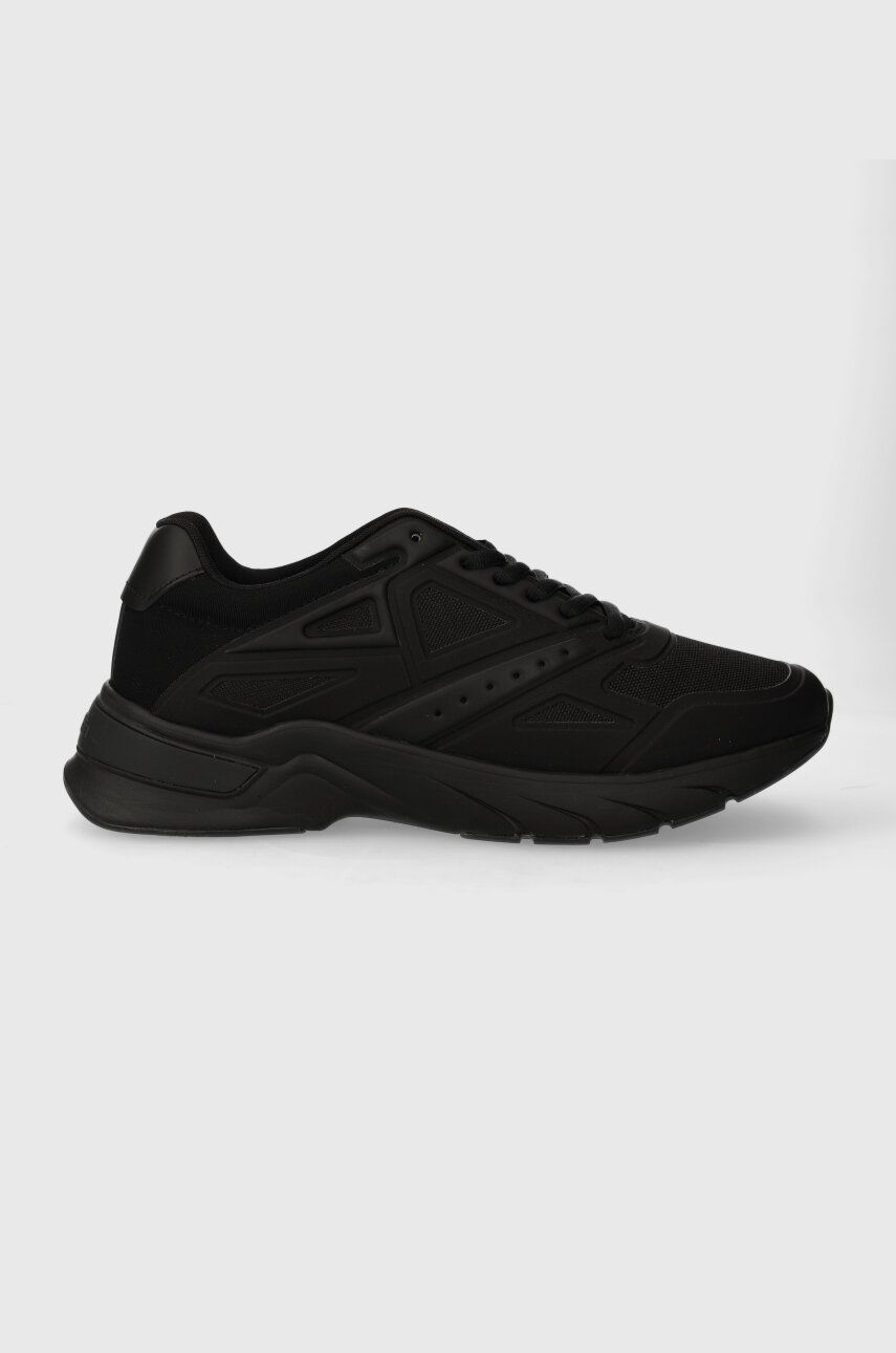 Levně Sneakers boty Calvin Klein LOW TOP LACE UP černá barva, HM0HM01363