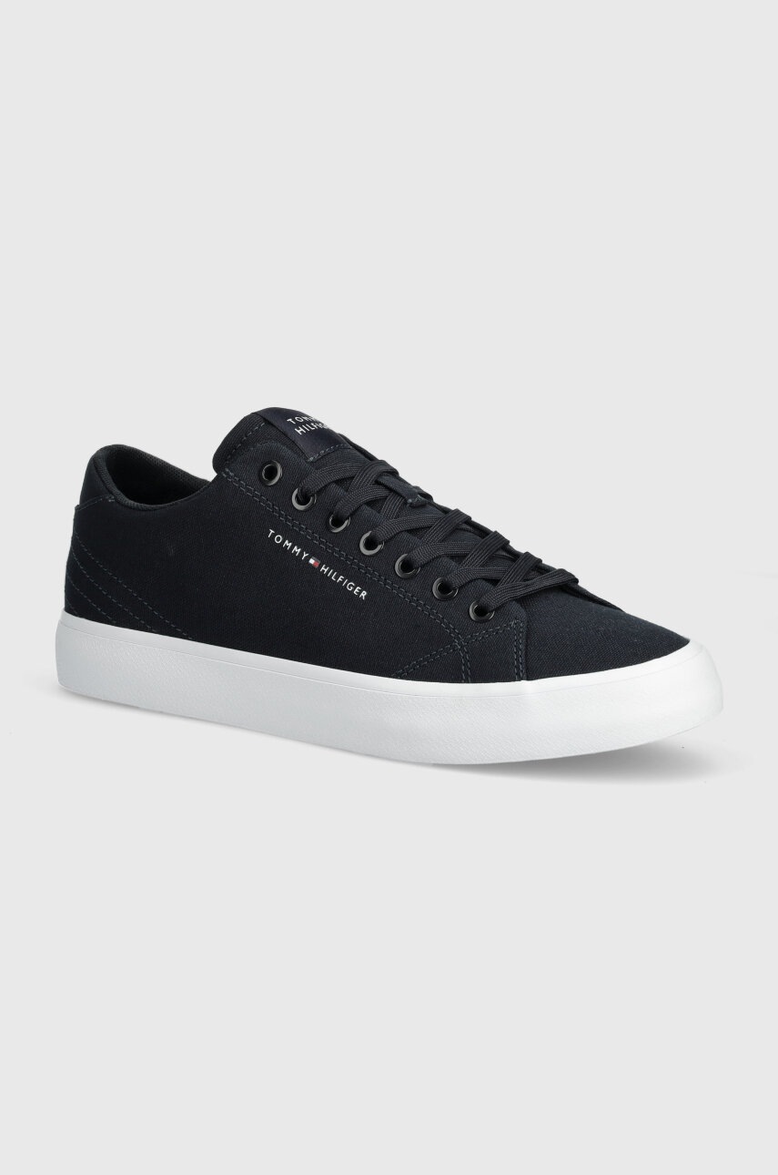

Ниски кецове Tommy Hilfiger TH HI VULC LOW CANVAS в тъмносиньо FM0FM04882, Тъмносин