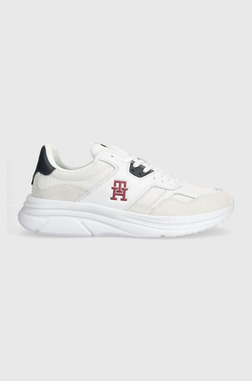 Levně Sneakers boty Tommy Hilfiger MODERN RUNNER MIX bílá barva, FM0FM04937