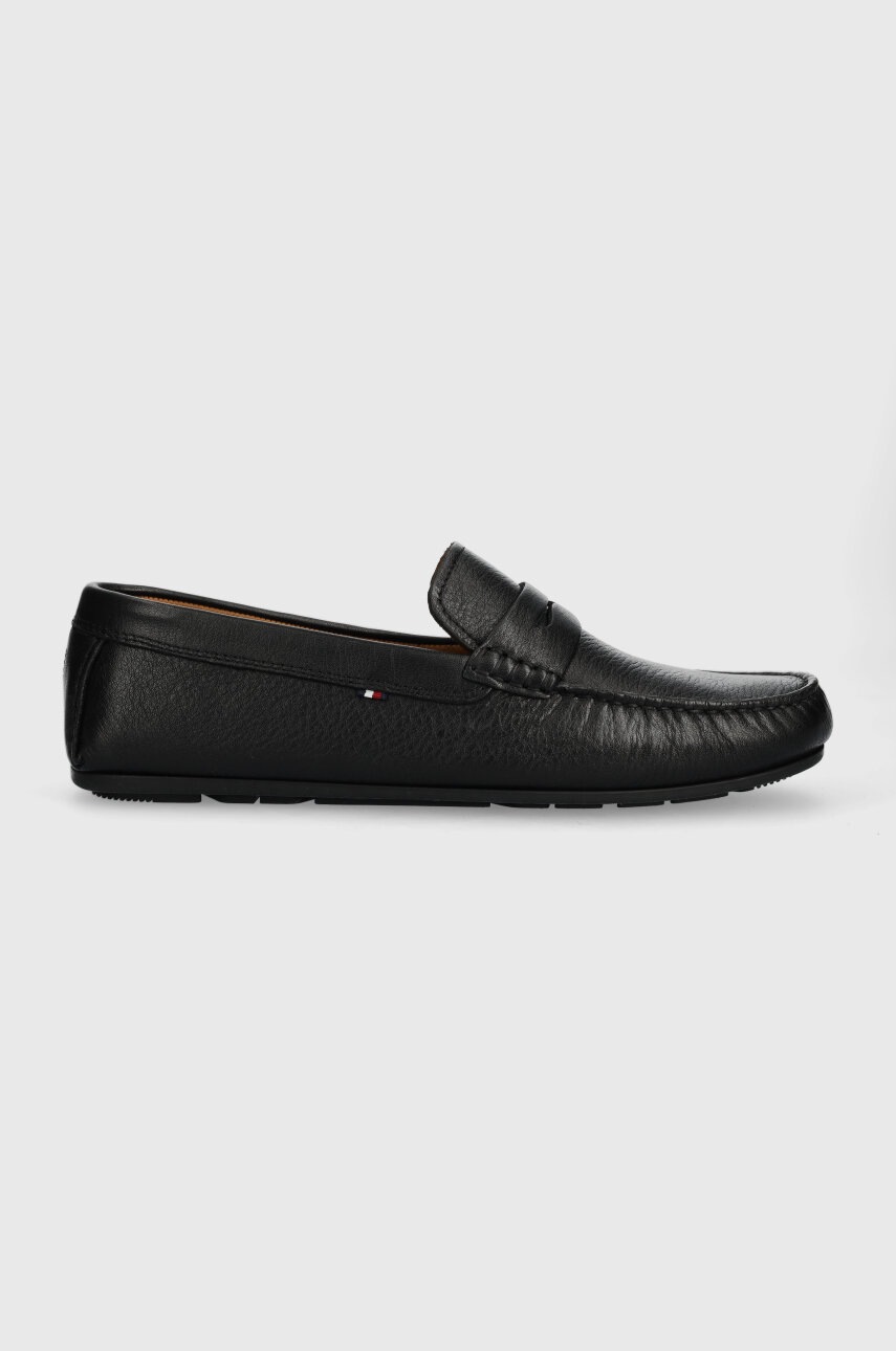 

Кожени мокасини Tommy Hilfiger CASUAL LEATHER DRIVER в черно FM0FM04999, Черен