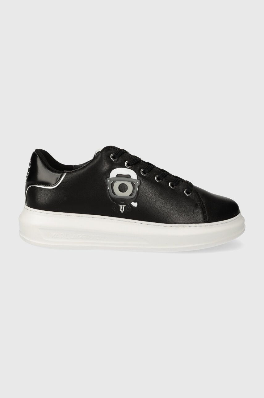 Karl Lagerfeld sneakers din piele KAPRI MENS KL x DOUR DARCEL culoarea negru, KL95591