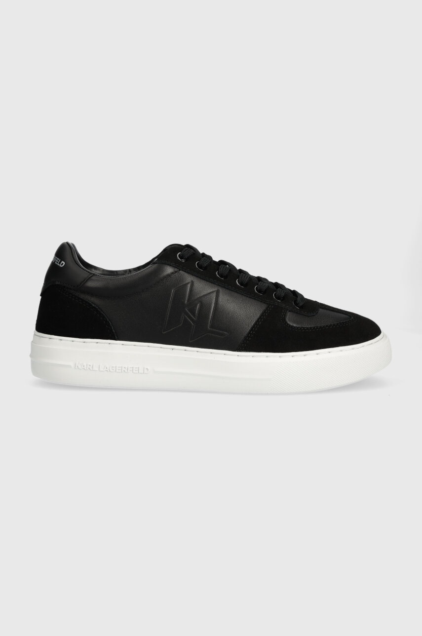 Karl Lagerfeld sneakers din piele T/KAP culoarea negru, KL51424