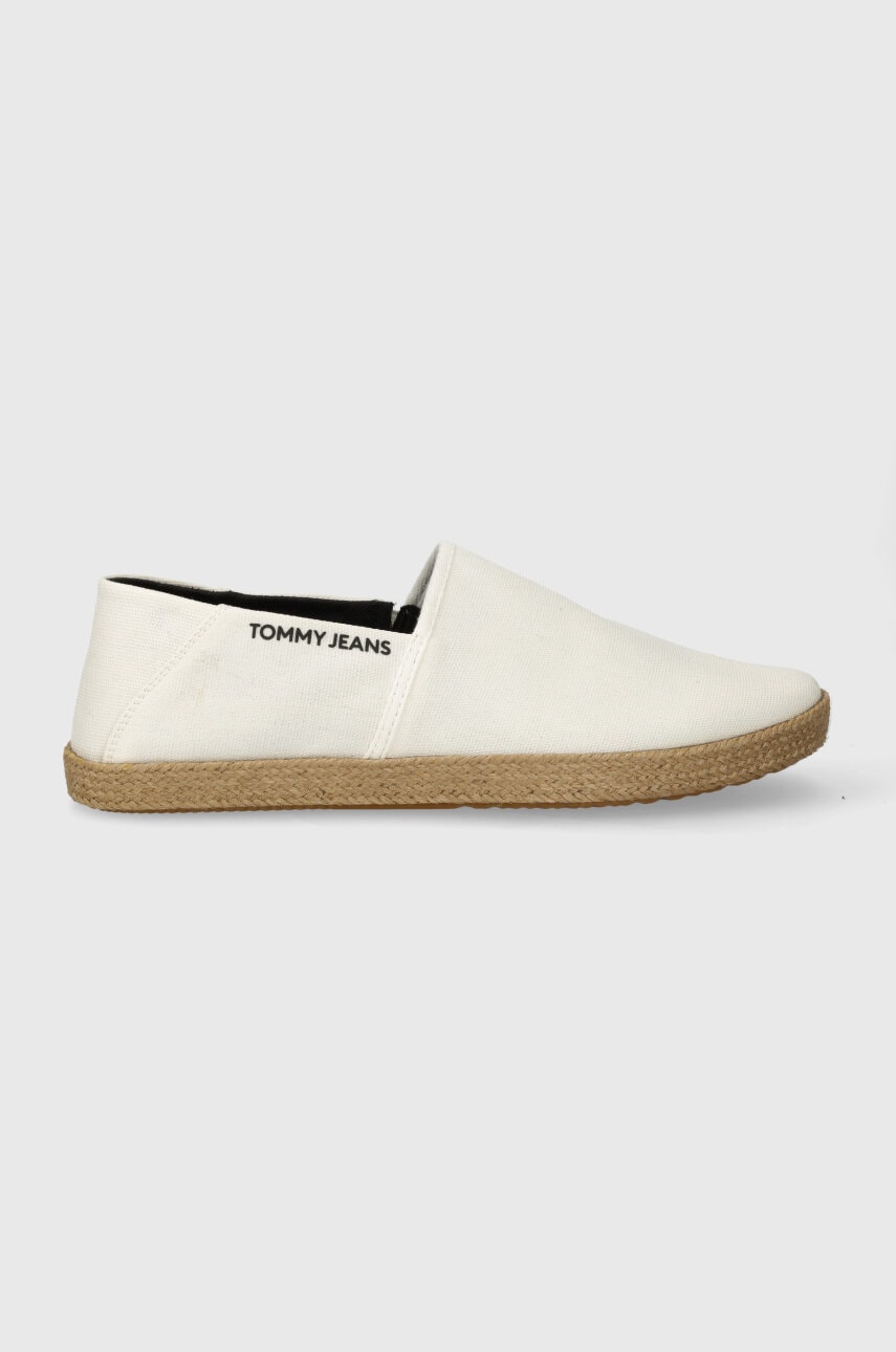 Tommy Jeans espadrile TJM ESPADRILLE STREET culoarea bej, EM0EM01386