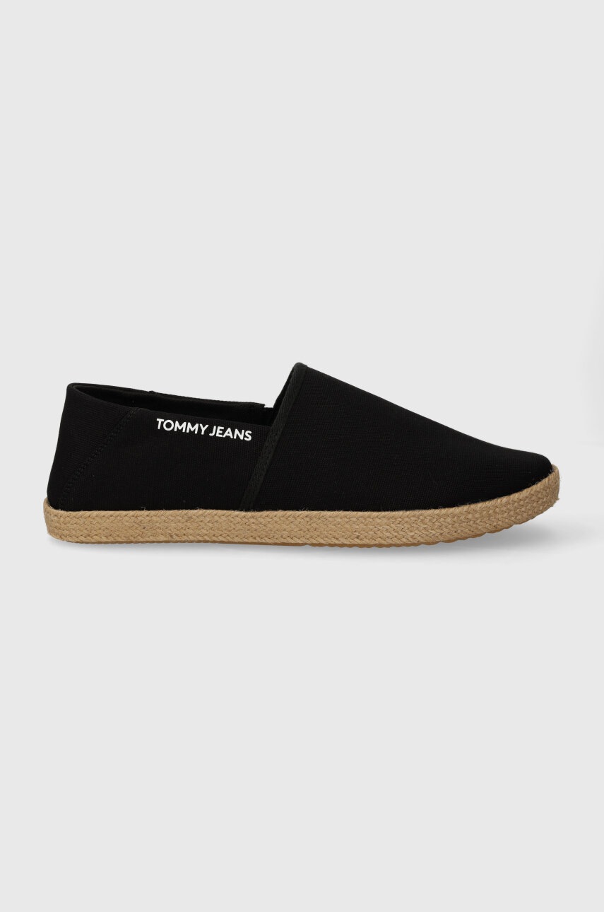 Tommy Jeans Espadrile TJM ESPADRILLE STREET Culoarea Negru, EM0EM01386