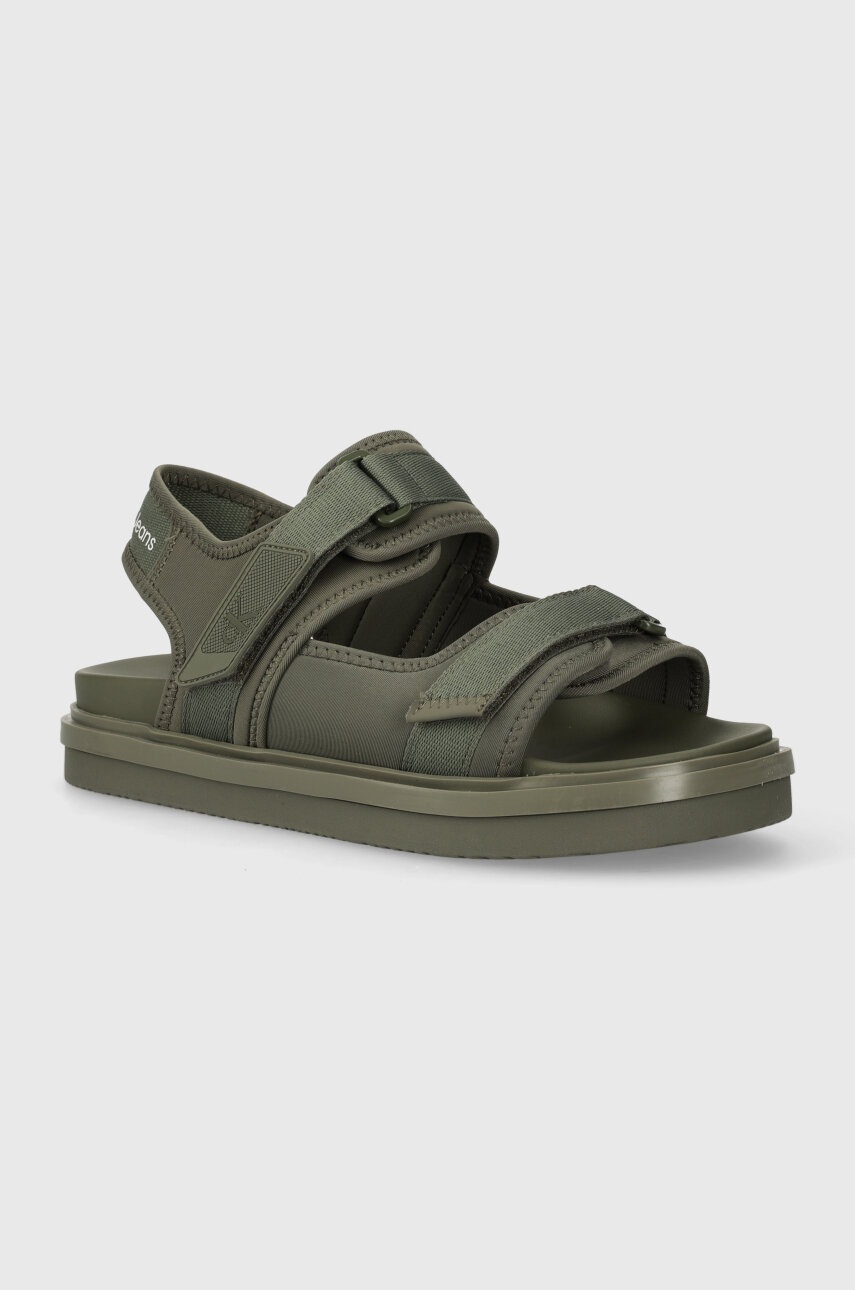 

Сандали Calvin Klein Jeans SANDAL VELCRO NP IN MR в зелено YM0YM00940, Зелен