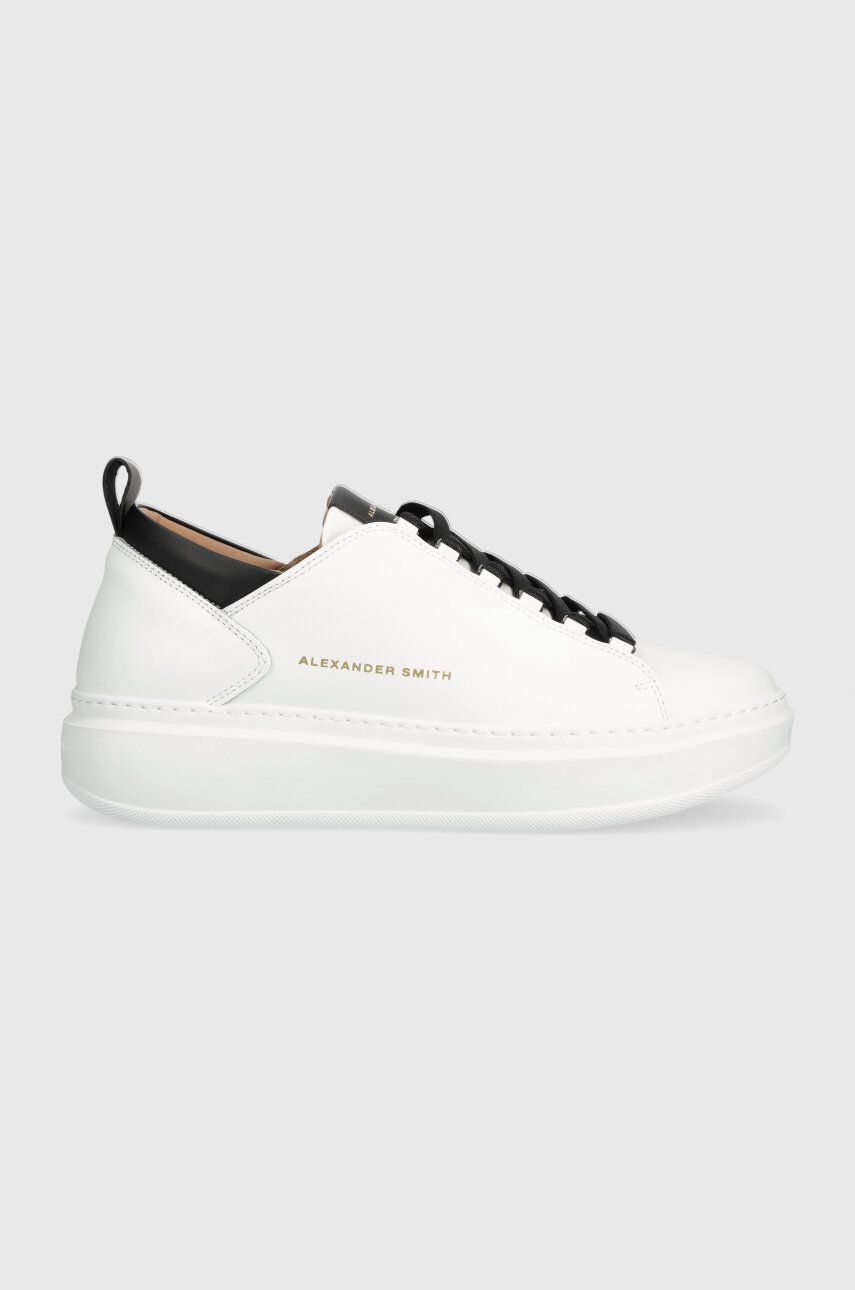 Alexander Smith sneakers din piele Wembley culoarea alb, ASAZWYM2260WBK Alb