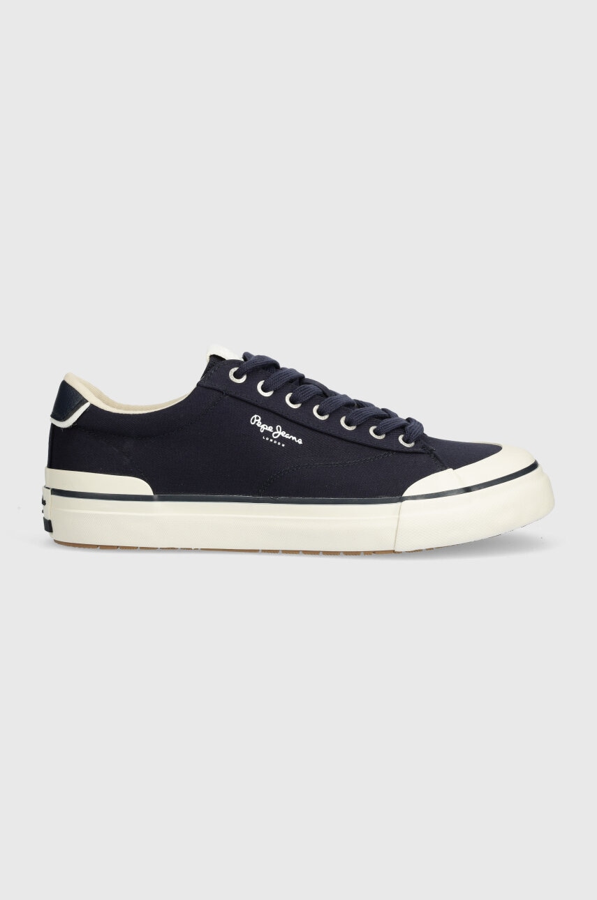 Pepe Jeans tenisi PMS31044 barbati, culoarea albastru marin, BEN BASIC