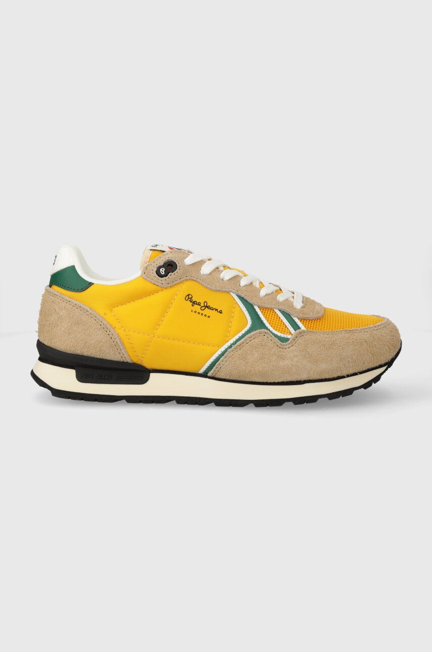 Levně Sneakers boty Pepe Jeans PMS31046 žlutá barva, BRIT FUN M