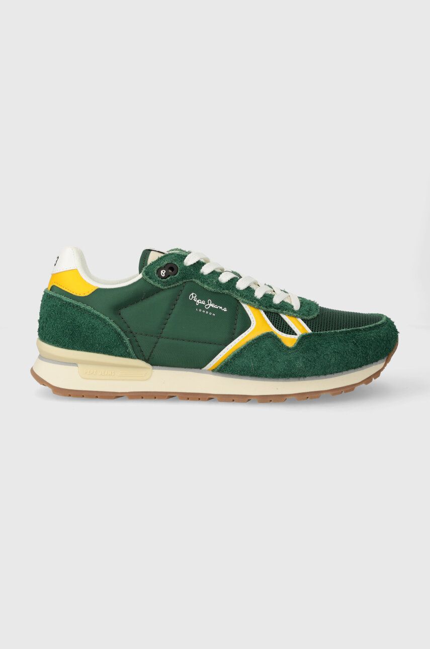 Levně Sneakers boty Pepe Jeans PMS31046 zelená barva, BRIT FUN M