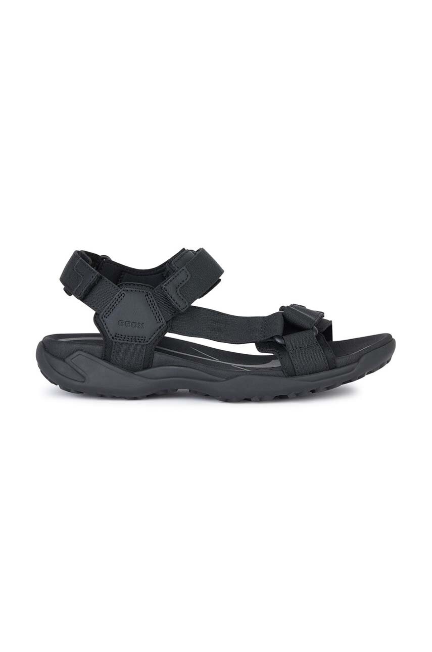 Geox sandale U TERRENO + GRIP barbati, culoarea negru, U4550A 00011 C9999