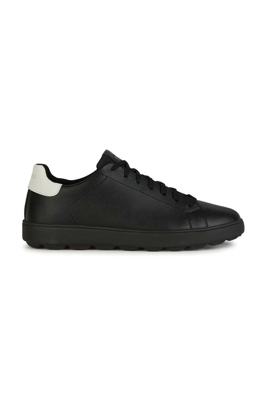 Kožené sneakers boty Geox U SPHERICA ECUB-1 černá barva, U45GPA 0009B C9999