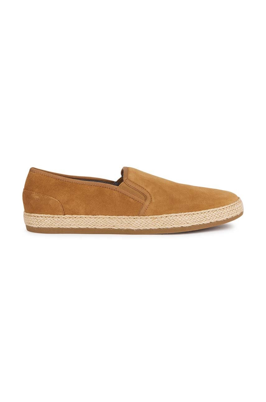 Geox espadrile din piele intoarsa U PANTELLERIA culoarea maro, U25DWA 00022 C6018