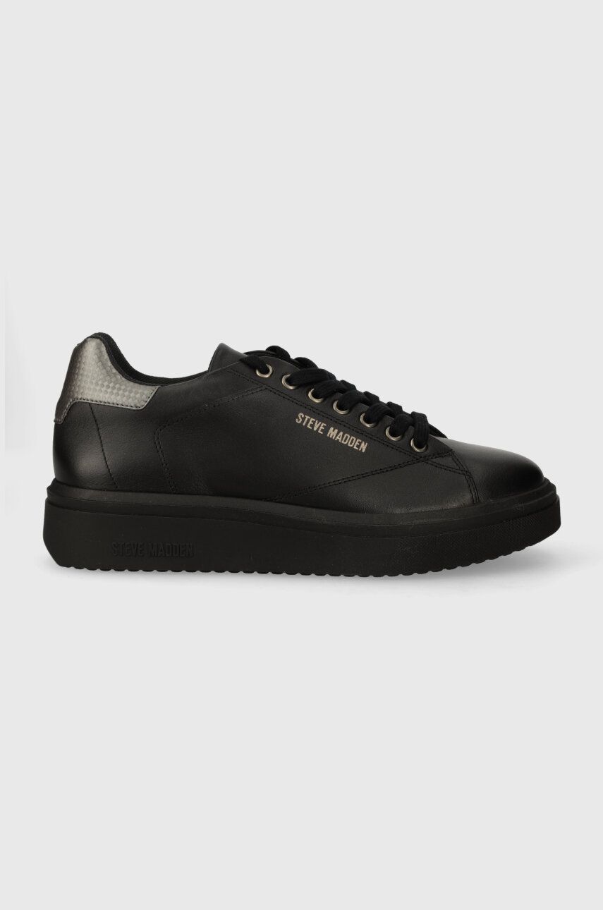 Levně Kožené sneakers boty Steve Madden Fynner černá barva, SM12000465