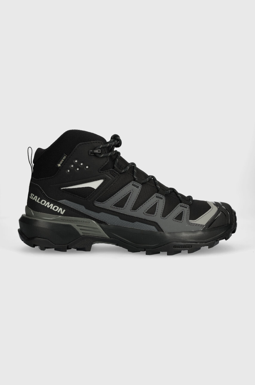 Salomon pantofi X Ultra 360 Mid GTX barbati, culoarea negru