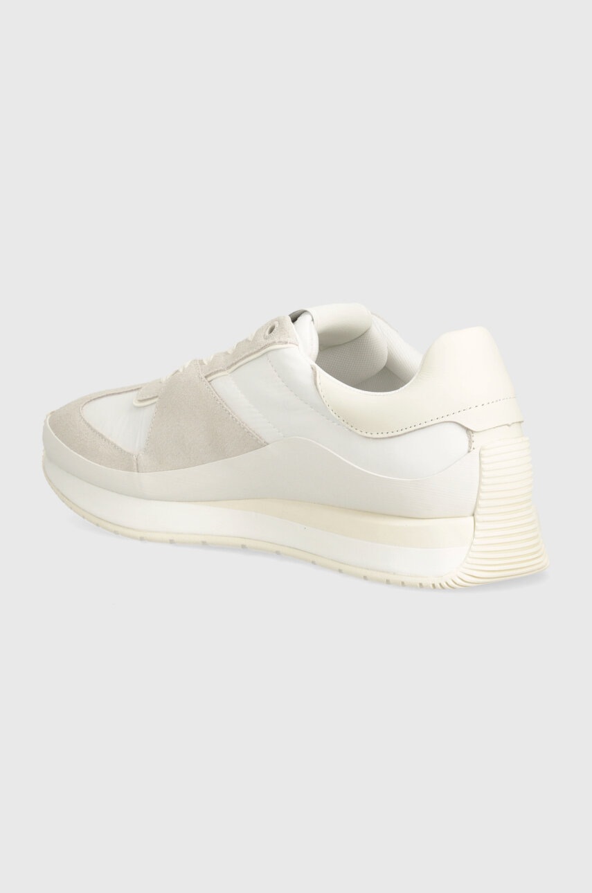 Αθλητικά Calvin Klein LOW TOP LACE UP MIX χρώμα: άσπρο, HM0HM01403 φωτογραφία