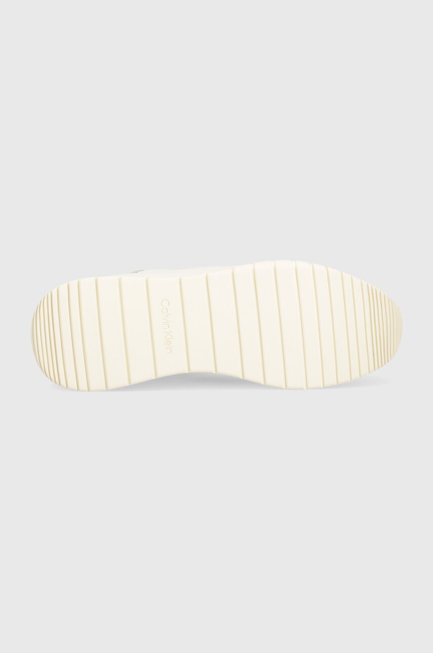 Αθλητικά Calvin Klein LOW TOP LACE UP MIX χρώμα: άσπρο, HM0HM01403 φωτογραφία