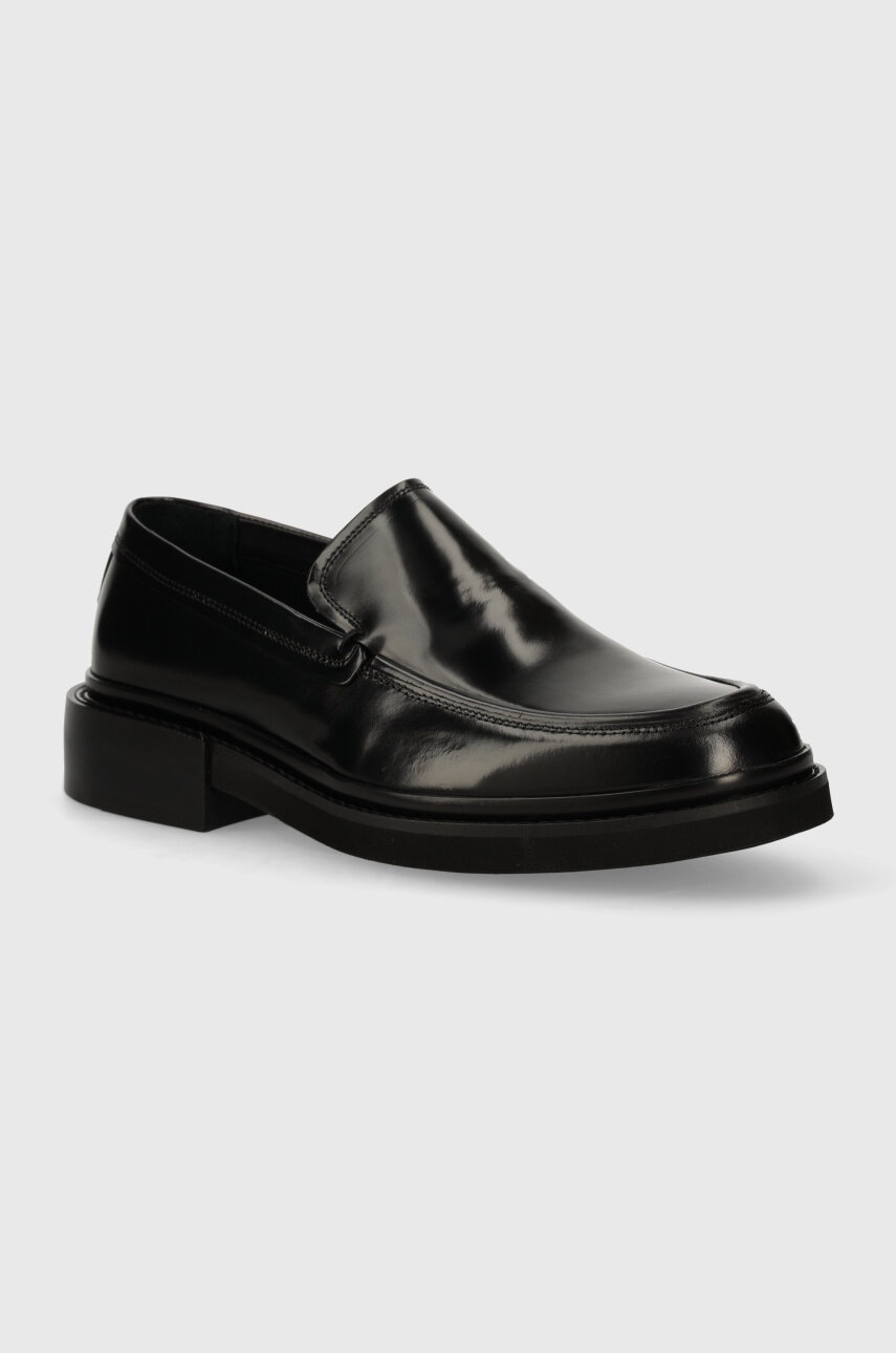 

Кожени мокасини Calvin Klein MOCCASIN CLEAN в черно HM0HM01375, Черен
