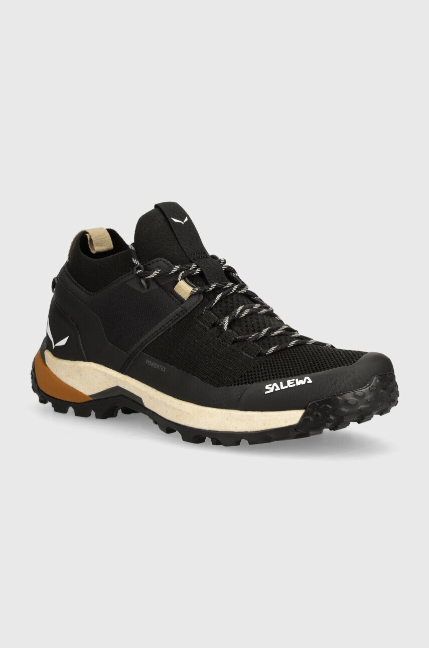 Παπούτσια Salewa Puez Knit Powertex χρώμα: μαύρο, 00-0000061436