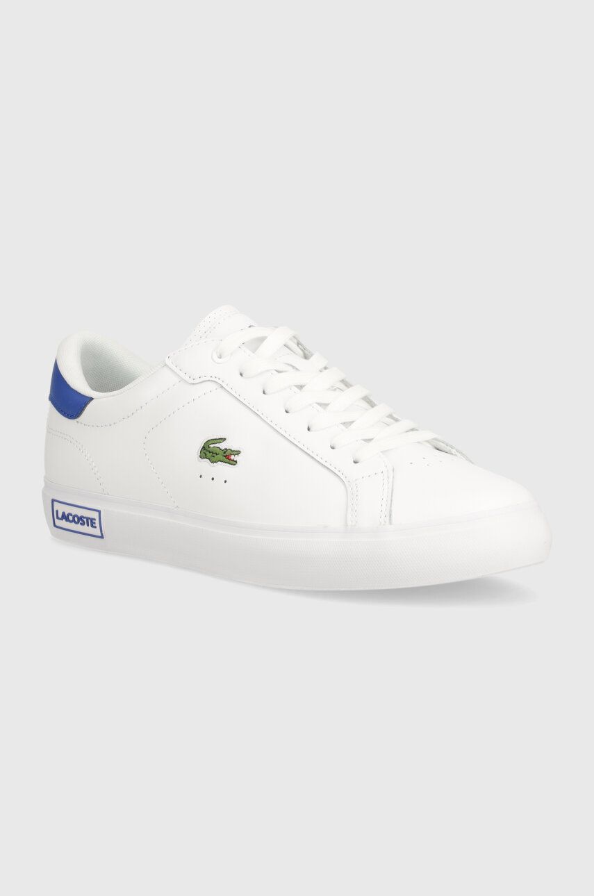 Lacoste sneakers din piele Powercourt Leather culoarea alb, 47SMA0081