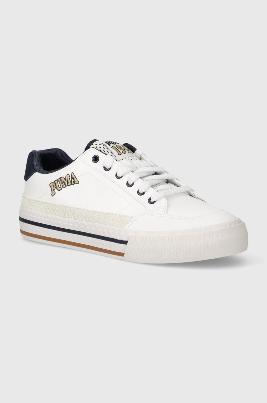 Puma teniși Court Classic Vulc Retro Club bărbați, culoarea alb, 395089