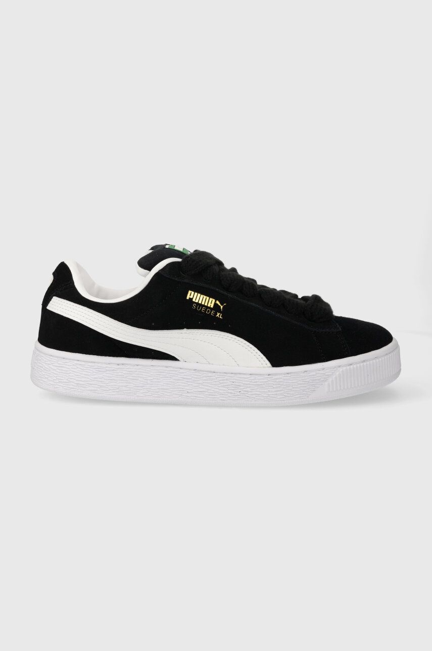 Puma sneakers din piele Suede XL culoarea negru, 395205