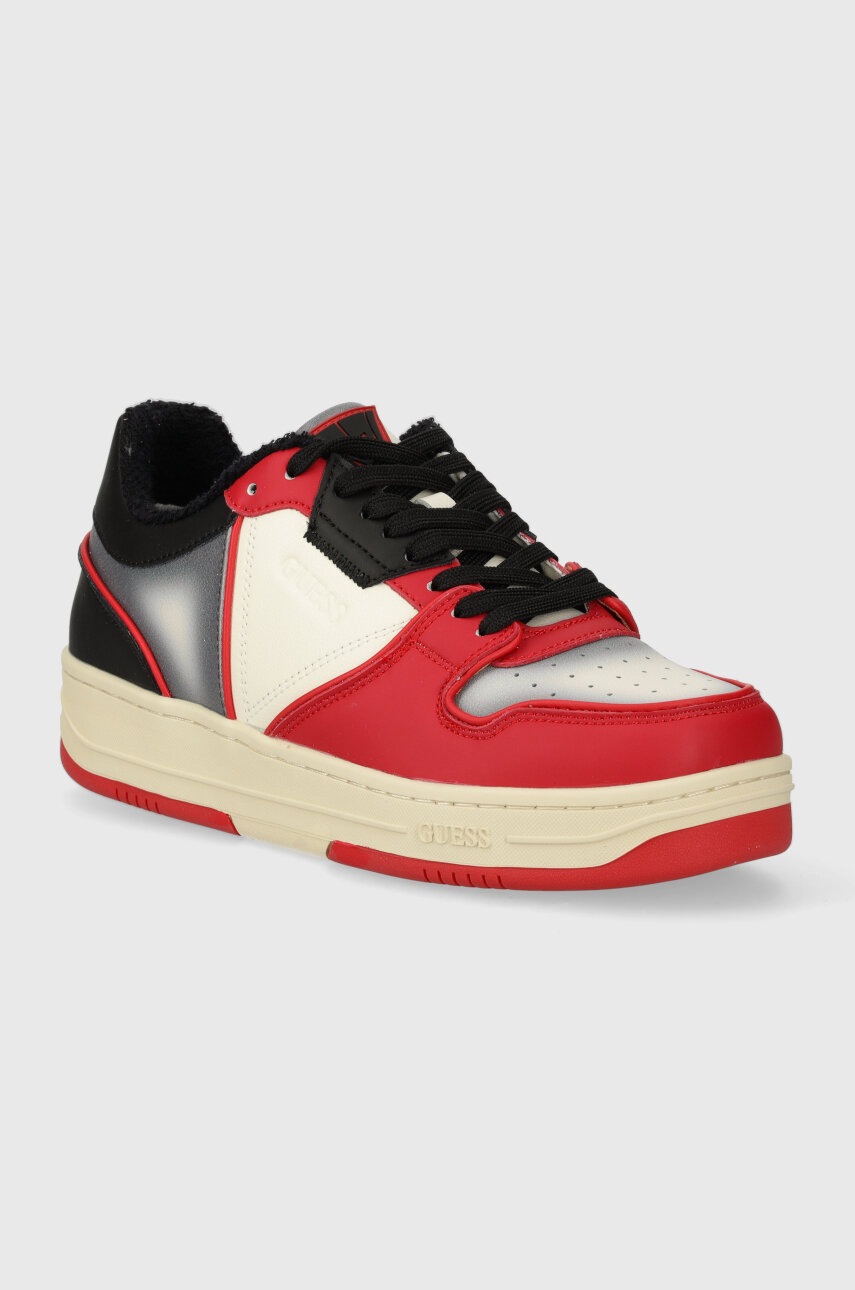 Levně Kožené sneakers boty Guess ANCONA II FMJAII LEA12