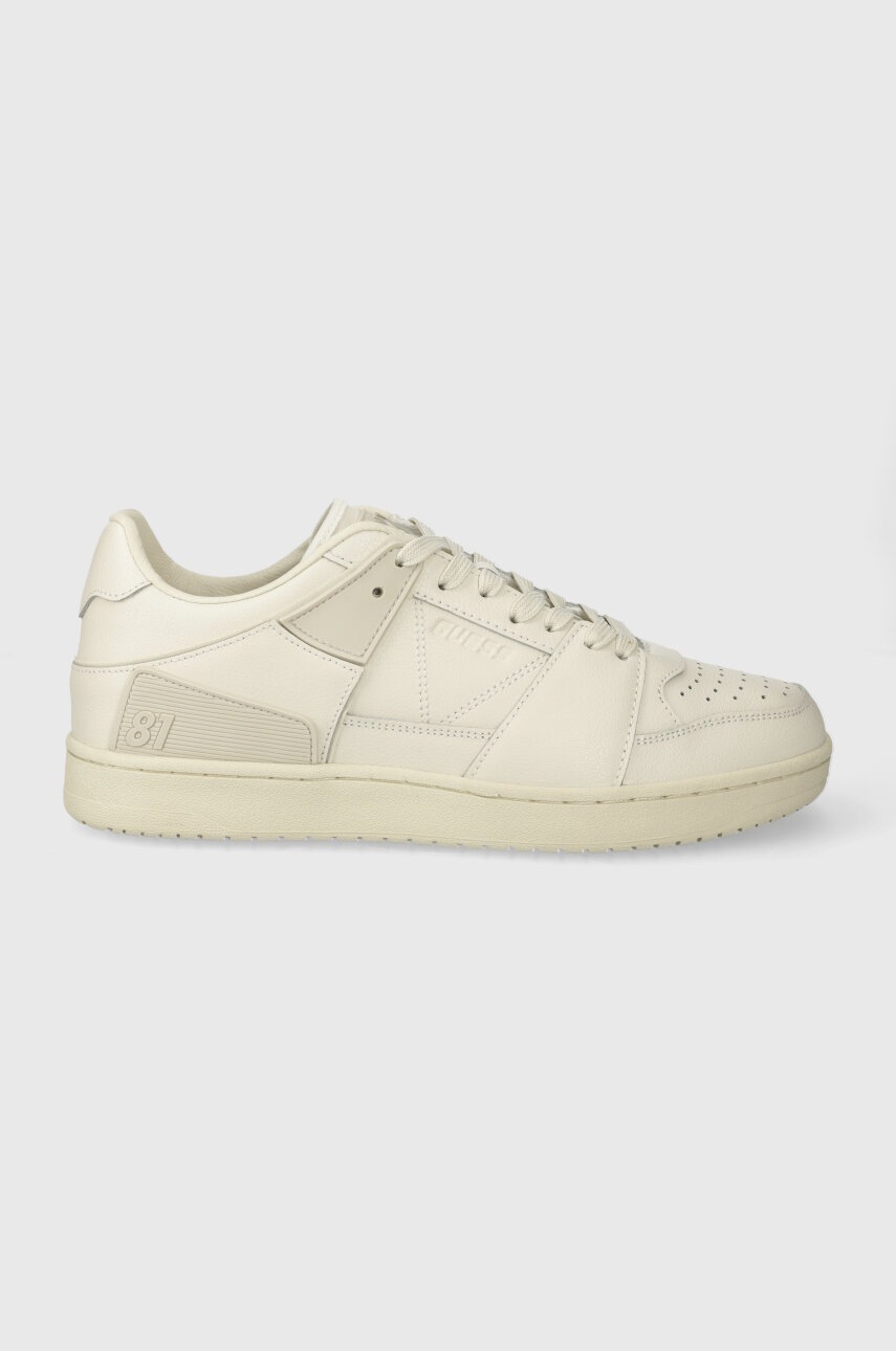 Levně Kožené sneakers boty Guess SAVA LOW bílá barva, FMJSAW ELE12