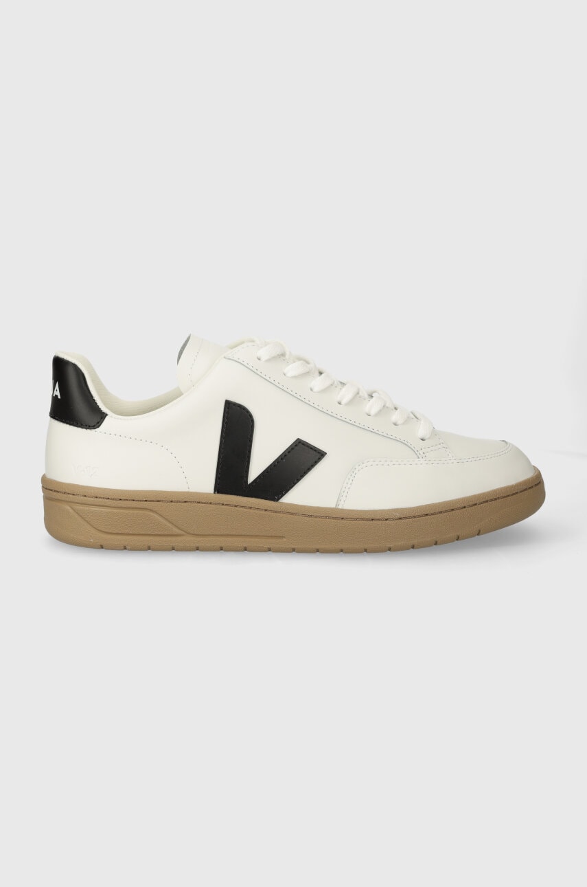 Veja sneakers din piele V-12 culoarea alb, XD0203640